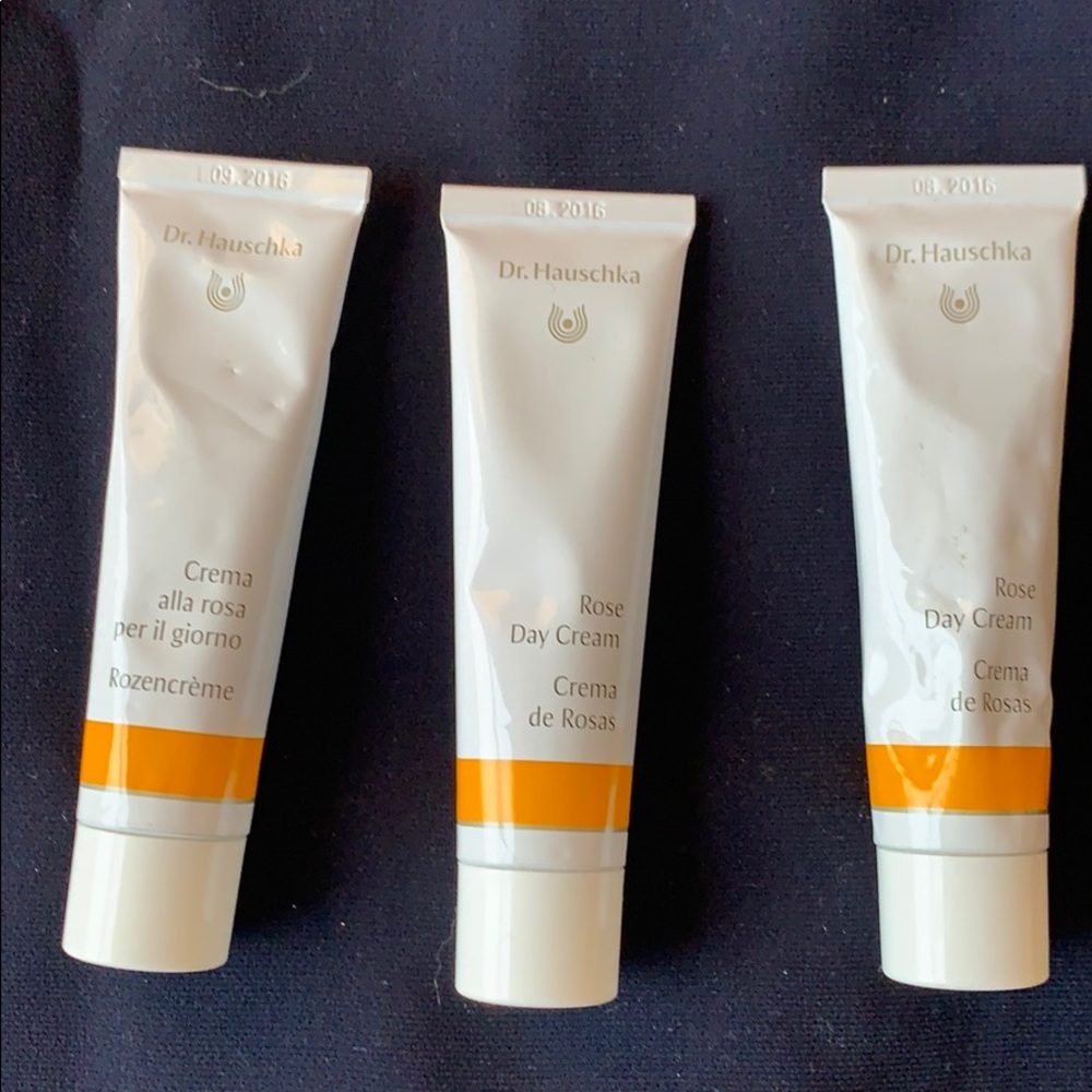 Lot of 3 Dr. Hauschka Rose Day Cream 30ml—sealed.